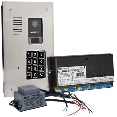 CD-2523R INOX Laskomex telephone lock set with RFID reader, stainless steel