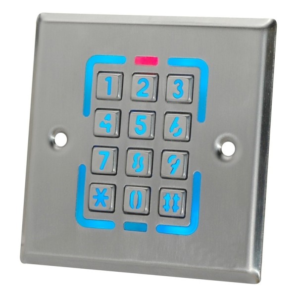 ‎ST-228 code keyboard and distance card 125 KHZ reader for outdoor conditions, recessed‎