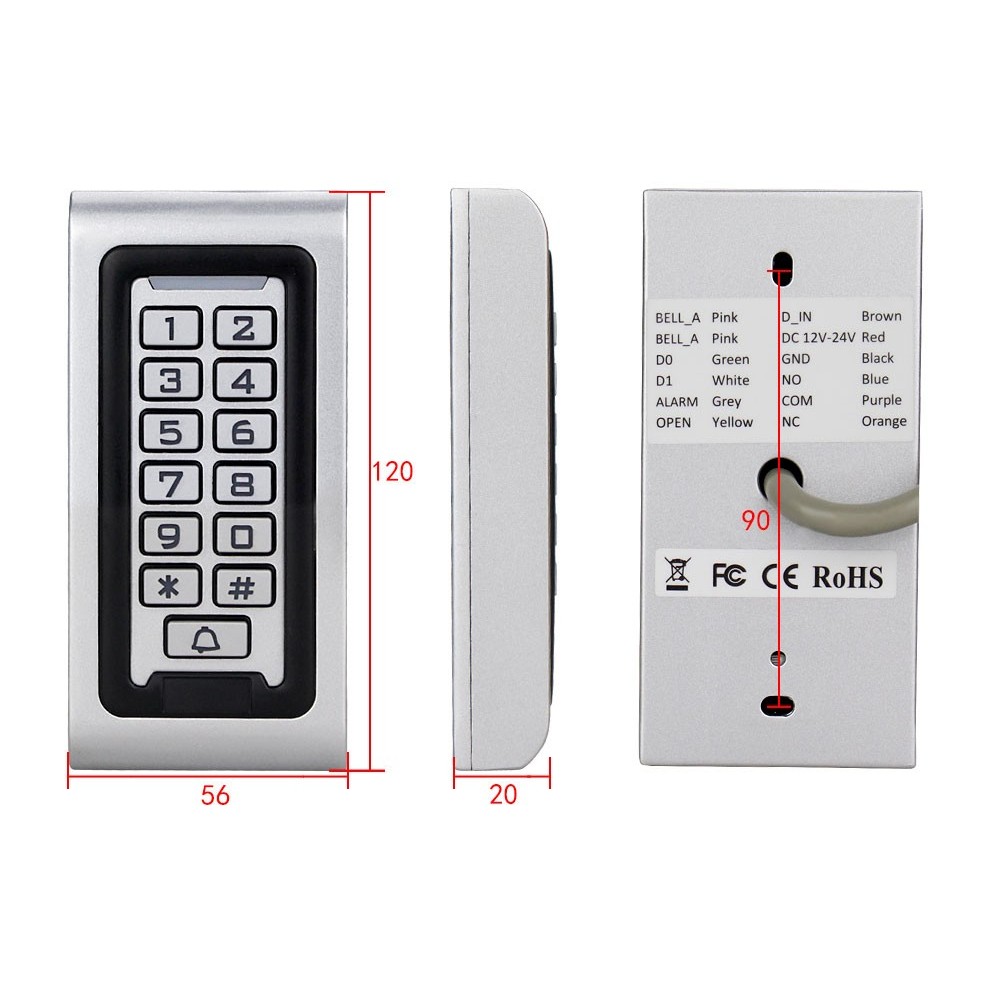 Cerradura Puerta Con Codigo DI-336EM