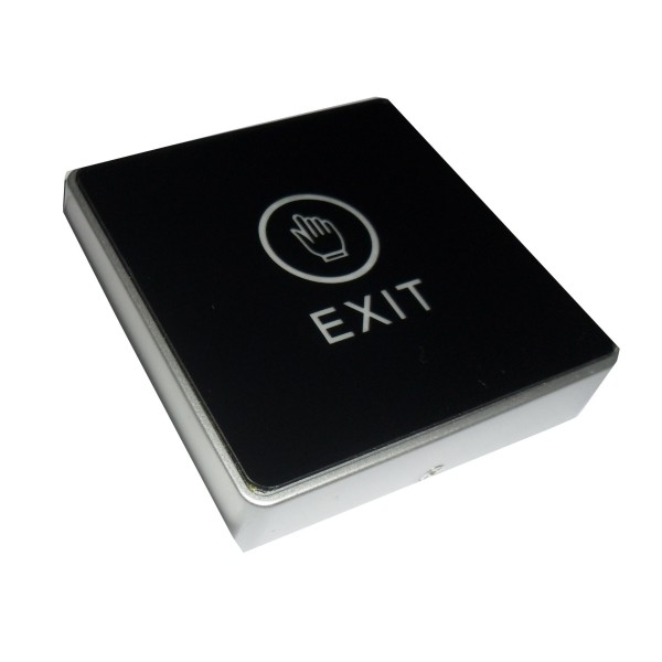 ‎Сенсорная выходная кнопка DE-K2 со светодиодной подсветкой, пластик, НЗ и НО контакты‎