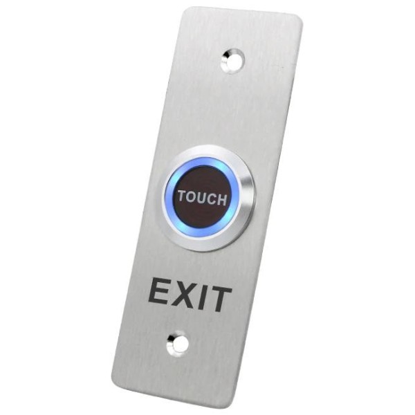 ‎DE-80 stainless steel sensory output button for outdoor conditions with LED light, NC and NO contacts‎