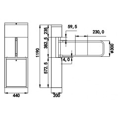 D-FORCE INOX AV90 ELEKTROMECHANISCHES FLÜGELTOR