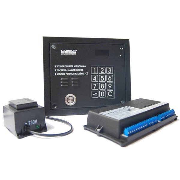CD-2503TP Interphone Laskomex avec lecteur TM, couleur noire
