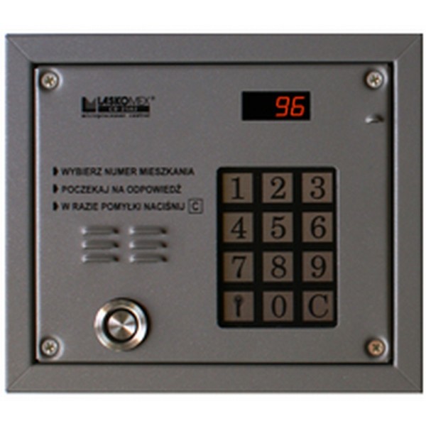 CD-2503TP Laskomex door phone set with TM reader, black color