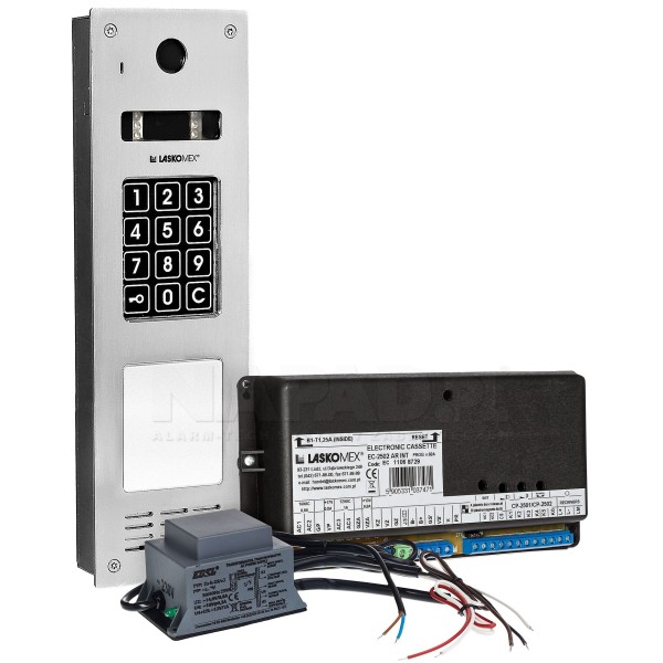 CD-2533NR INOX Interphone Laskomex avec lecteur RFID, acier inoxydable