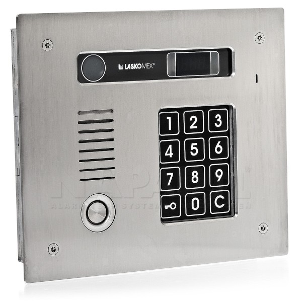CD-2513TP INOX Laskomex telephone lock set with TM reader, stainless steel