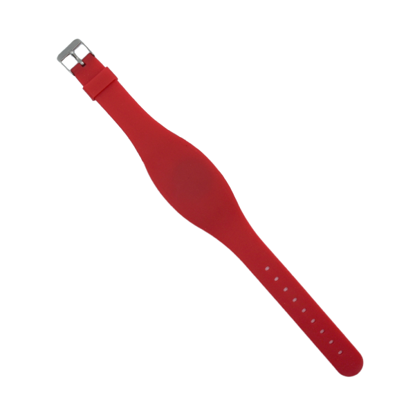 Силиконовый бесконтактный браслет ISO 125KHZ Snap On Wristband, Red WATCH2
