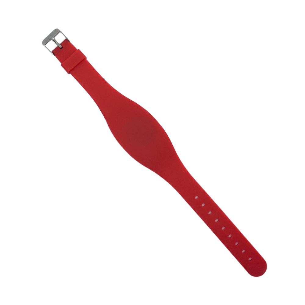 RFID Adjustable silicone bracelet MIFARE 13.56 MKHZ, red WATCH2