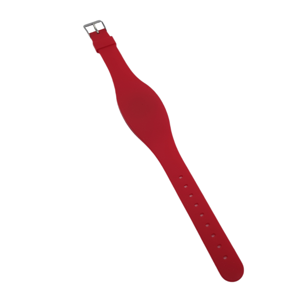 RFID Adjustable silicone bracelet MIFARE 13.56 MKHZ, red WATCH2
