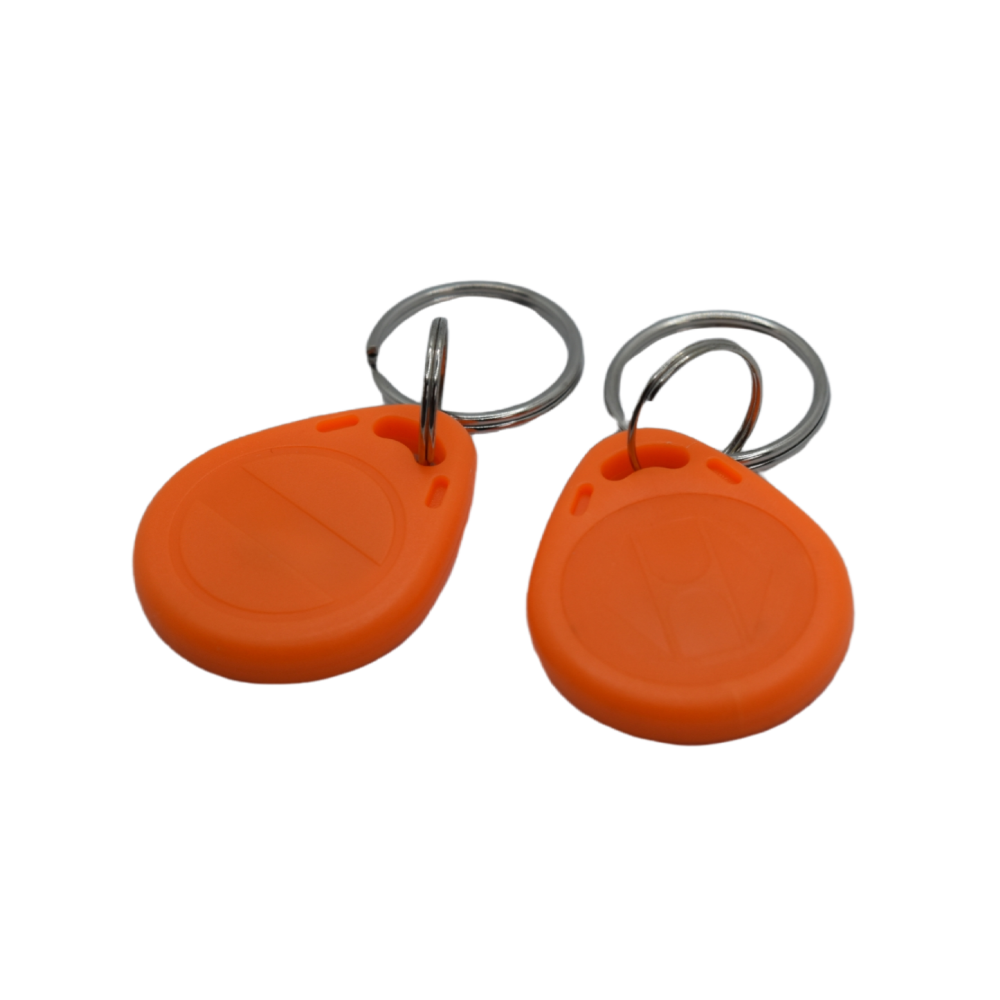 Token pendant Mifare 13.5Mhz attached to keys, orange