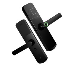 Serrure de porte intelligente DIGI A260 TTLock (noir) avec serrure 6085 pour différents types de portes