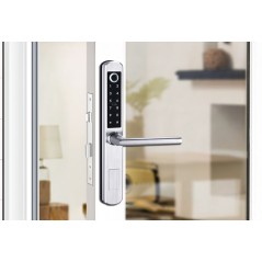 Intelligentes Türschloss DIGI A210 TTLock (Silber) mit 6085-Schloss WiFi, Bluetooth, für verschiedene Arten von Türen