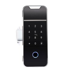 Smart door lock DIGI F-6 TTLock lock for frameless glass doors, card and fingerprint reader, Bluetooth