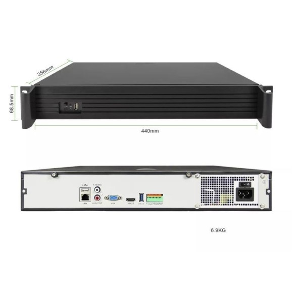 Rejestrator NVR Di-8000-C04L036-A2 36-kanałowy z analizą