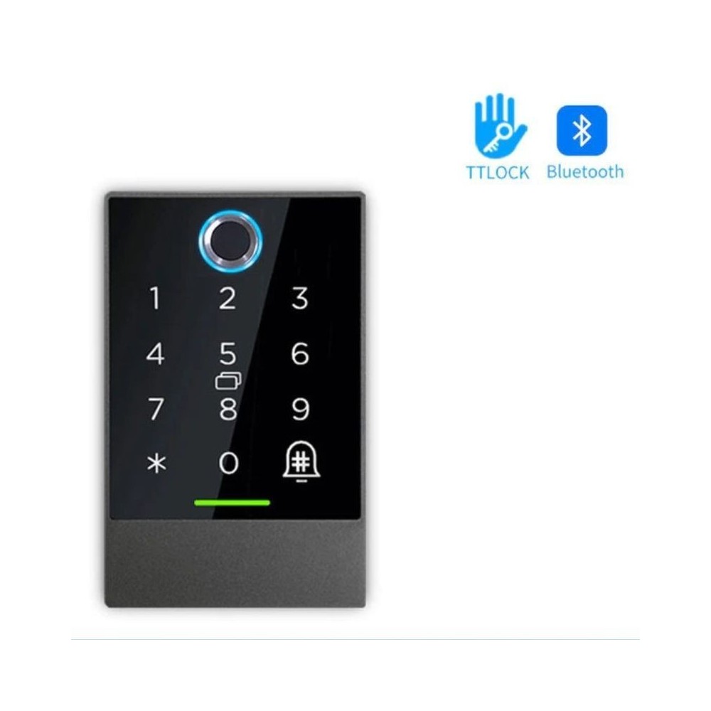 Di-K2F TTLock Smart Touch Coded Keypad, empreinte digitale et lecteur de carte à distance 13,56 MHZ
