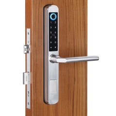 Set Cerradura de puerta inteligente DIGI A210 TTLock 6085 (plata) con controlador G2