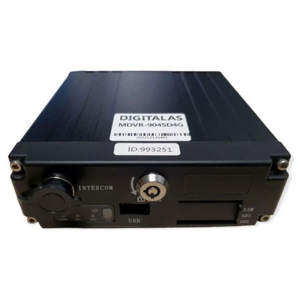 MDVR-4F-904SD4G professional compact 4G/GPS car video recorder
