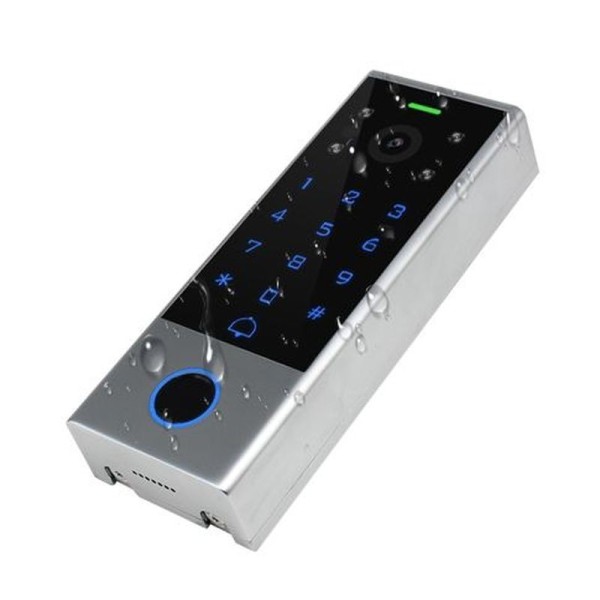 DI-VC3F Intercomunicador WiFi Tuya, teclado con código táctil, lector de huellas dactilares y tarjetas RFID 125KHz remoto
