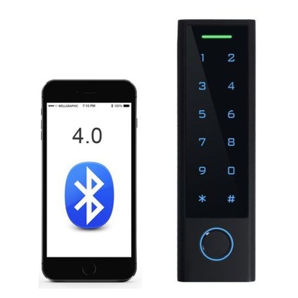 DI-CF3-BLE BT TTLock Smart Touch Coded Keypad, Fingerprint and MF Remote Card Reader