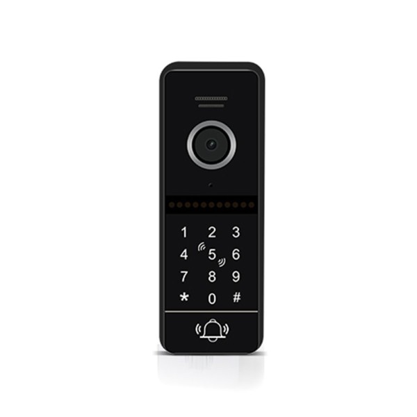 VID-D3CODE-B vaizdo telefonspynės juodos spalvos iškvietimo modulis su kodine klaviatūra