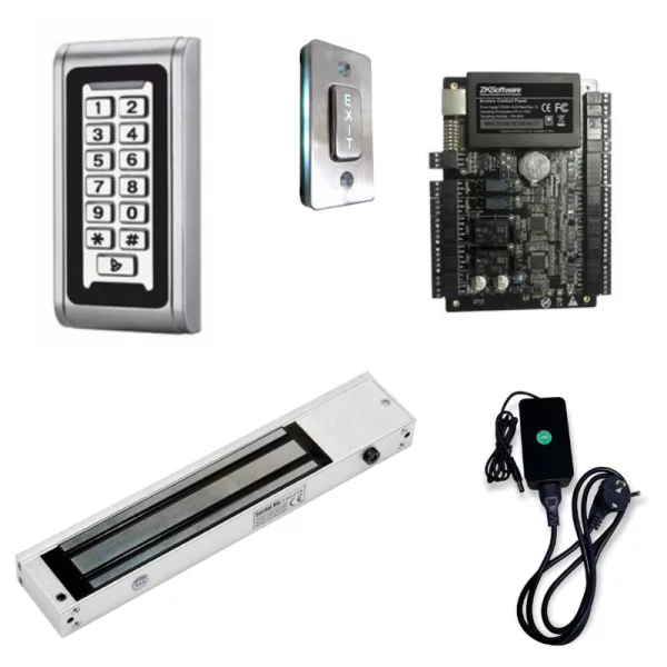 Access control set S-600W and ZkTeco C3-100 with lock (with working time record)