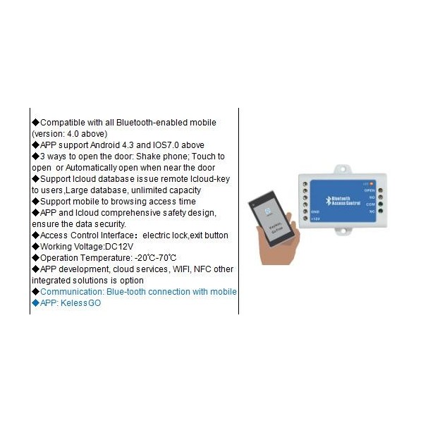 ‎BC-100 Keyless Bluetooth moduł do odblokowywania przez telefon za pomocą Bluetooth‎