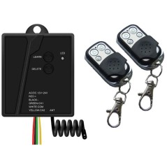 Two-channel remote control receiver set with two I-MULTI variable code remotes MULTI-092 + 2-I-MULTI