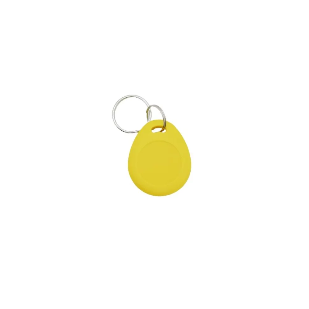 Token pendant Mifare 13.56 Mhz attached to keys, yellow