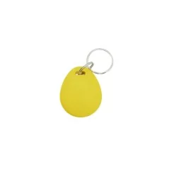 Token pendant Mifare 13.56 Mhz attached to keys, yellow