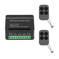 Mando a distancia de código variable SM12 D-FORCE PKM-C01 (2 uds.) + Set receptor de mando a distancia XH-SM18-03W RF+WiFi