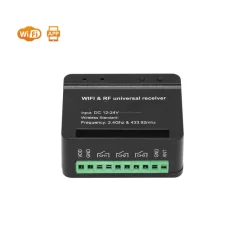 XH-SM18-03W RF+WiFi distancinio valdymo imtuvas automatikos valdymui per telefoną