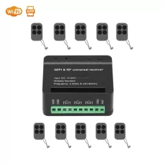 Mando a distancia de código variable SM12 D-FORCE PKM-C01 (10 uds.) + set receptor de mando a distancia XH-SM18-03W RF+WiFi