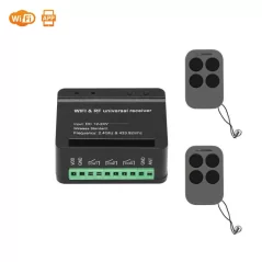 Kintamo kodo distancinio valdymo pultelio SM12 (2vnt.) ir XH-SM18-03W RF+WiFi distancinio valdymo imtuvo komplektas