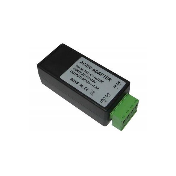Adapter VSM24AC (AC2DC), teisendab konstantse või vahelduvpinge kuni 24 V kuni 12 V.