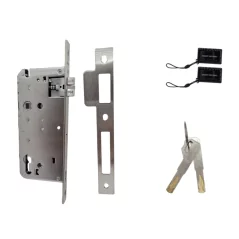 Smart door lock DIGI A210 Tuya (silver) with 6085 lock WiFi, for various types of doors