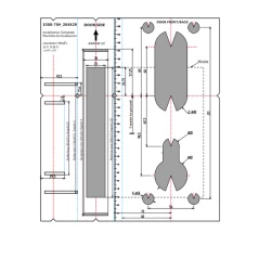 Serrure de porte intelligente E300P TTLock, pour différents types de portes, or