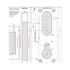 Cerradura de puerta inteligente E300P TTLock, para varios tipos de puertas, Oro