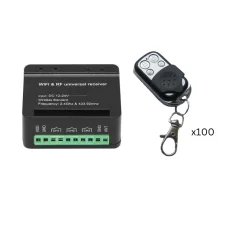 Récepteur de télécommande RF+WiFi XH-SM18-03W avec télécommandes à code variable I-MULTI (100 pcs.)