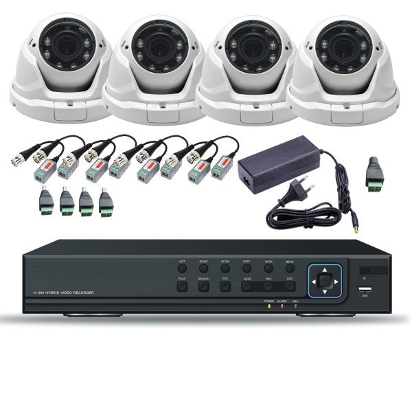 ‎4 AHD Cameras 4MP (2560×1440) Resolution Video Surveillance Kit AHD4044-DI-DAHD4‎