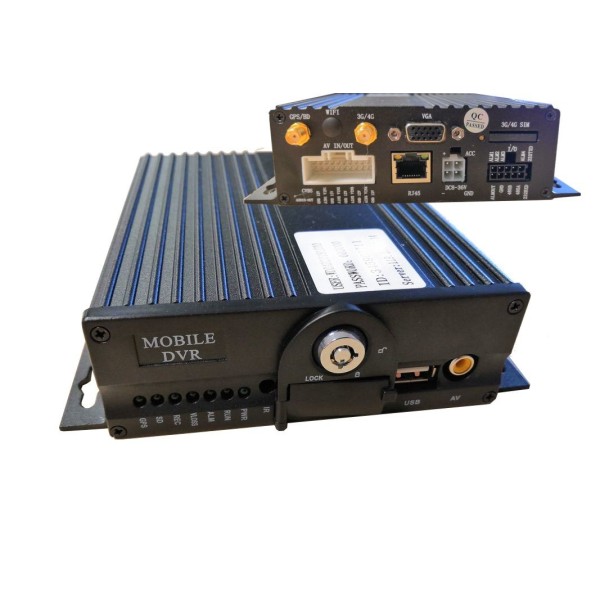 Profesjonalny kompaktowy samochodowy rejestrator wideo 3G / GPS MDVR-4H1AHD2S