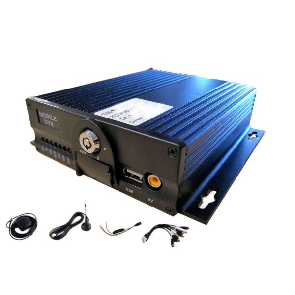 Grabador de vídeo para coche compacto profesional 3G/GPS MDVR-4H1AHD2S