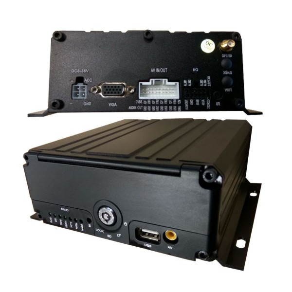 Profesjonalny kompaktowy samochodowy rejestrator wideo MDVR-4F3AHD