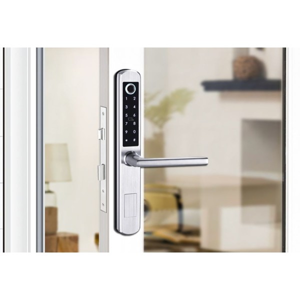 Smart door lock DIGI A210 TTLock (silver) Bluetooth, for various types of doors, outdoor conditions, works with G2 controller