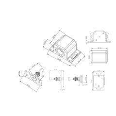 Serrure électromagnétique CL-300 pour armoires de meubles