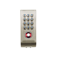 DI-02TM-S electronic lock with TM electronic key reader and codes for furniture cabinets, works from the elements