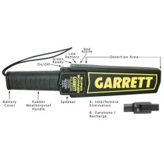 Garrett 1165180 profesionalus rankinis metalo detektorius
