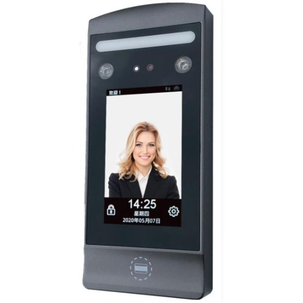 K-FaceX3-DC biometrinis terminalas: veido ir kortelių skaitymas, praėjimo kontrolė ir darbo laiko apskaita, WIFI ir LAN
