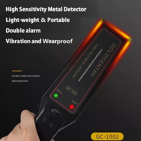 GoldCentry GC-1002 profesionalus kompaktiškas rankinis metalo detektorius