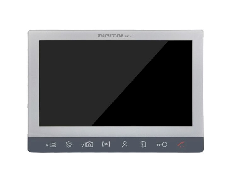 VID-900S pelēkas krāsas video monitors dzīvoklim