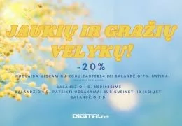 Habt ein gemütliches und schönes Osterfest! Spezieller Osterverkauf 20 %
